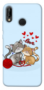 Чехол Два кота Love для Huawei P20 Lite