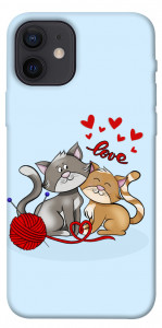 Чохол Два коти Love для iPhone 12