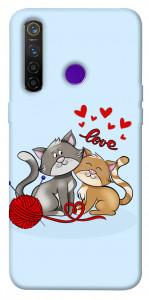 Чехол Два кота Love для Realme 5 Pro