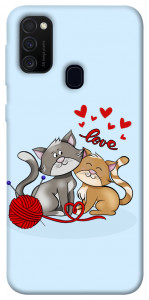 Чехол Два кота Love для Samsung Galaxy M30s