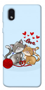 Чехол Два кота Love для Samsung Galaxy M01 Core