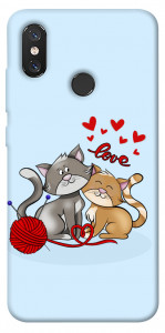 Чехол Два кота Love для Xiaomi Mi 8