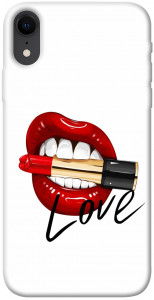 Чехол Красные губы для iPhone XR