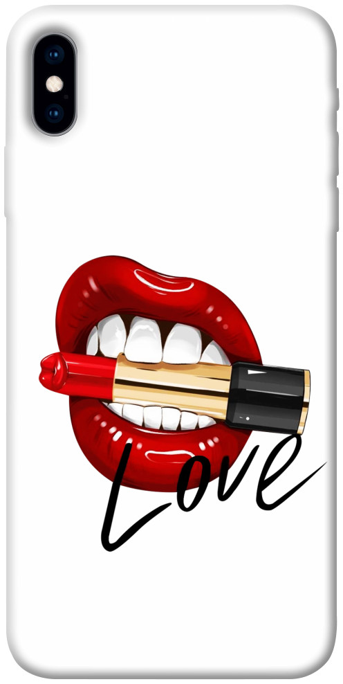 Чехол Красные губы для iPhone XS