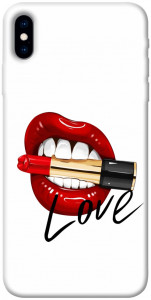 Чехол Красные губы для iPhone XS (5.8")