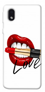 Чехол Красные губы для Samsung Galaxy M01 Core