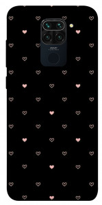 Чехол Сердечки для Xiaomi Redmi Note 9