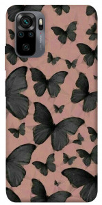 Чехол Порхающие бабочки для Xiaomi Redmi Note 10