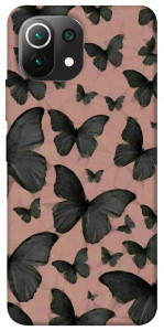 Чехол Порхающие бабочки для Xiaomi Mi 11 Lite