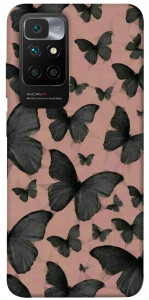 Чехол Порхающие бабочки для Xiaomi Redmi 10