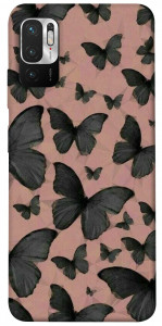Чехол Порхающие бабочки для Xiaomi Redmi Note 10 5G