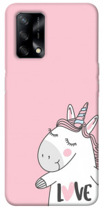 Чехол Unicorn love для Oppo A74 4G
