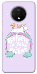 Чехол Believe in your dreams unicorn для OnePlus 7T