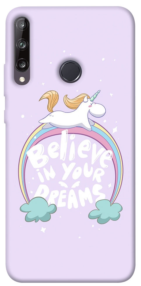 Чехол Believe in your dreams unicorn для Y7p (2020)