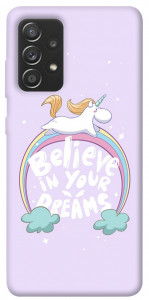 Чехол Believe in your dreams unicorn для Samsung Galaxy A72 5G