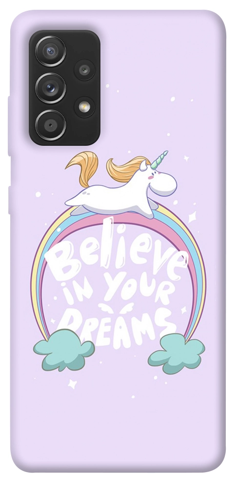 Чехол Believe in your dreams unicorn для Galaxy A72 5G