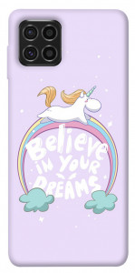 Чехол Believe in your dreams unicorn для Galaxy M62