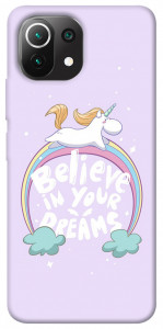 Чохол Believe in your dreams unicorn для Xiaomi Mi 11 Lite