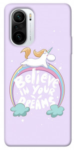 Чехол Believe in your dreams unicorn для Xiaomi Redmi K40 Pro