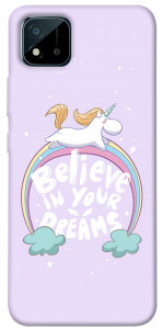 Чохол Believe in your dreams unicorn для Realme C11 (2021)