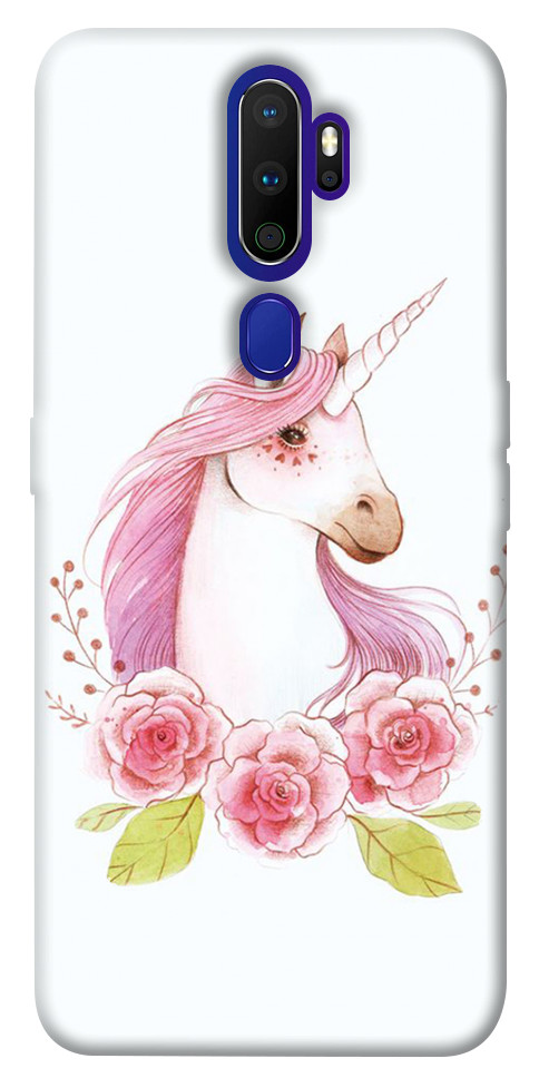 

Чехол Единорог с цветами для Oppo A5 (2020) 1248733