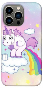Чехол Единорог с радугой для iPhone 13 Pro
