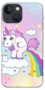 Чехол Единорог с радугой для iPhone 13 mini