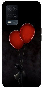Чехол Красные шары для Oppo A54 4G