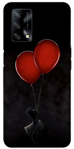 Чехол Красные шары для Oppo A74 4G