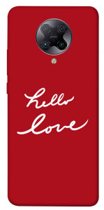 Чехол Hello love для Xiaomi Poco F2 Pro