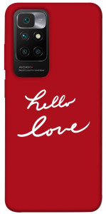 Чехол Hello love для Xiaomi Redmi 10