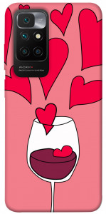 Чехол Бокал вина для Xiaomi Redmi 10