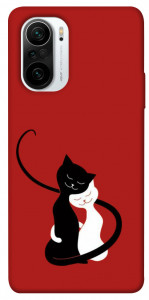 Чехол Влюбленные коты для Xiaomi Redmi K40 Pro