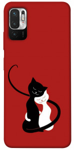 Чехол Влюбленные коты для Xiaomi Redmi Note 10 5G