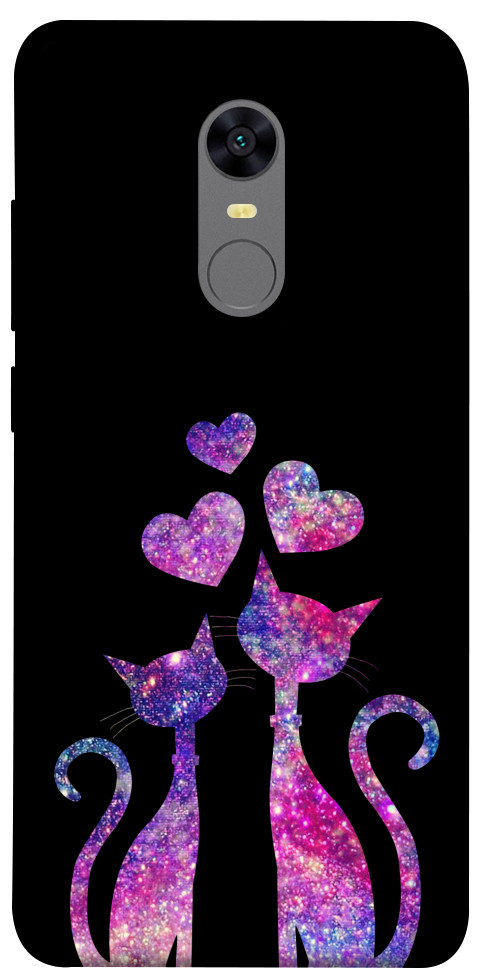 Чехол Космические коты для Xiaomi Redmi Note 5 (Single Camera)