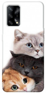 Чехол Три кота для Oppo A74 4G