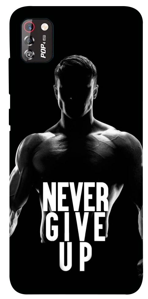 Чехол Never give up для TECNO POP 4 Pro