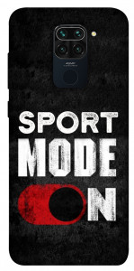 Чехол Sport mode on для Xiaomi Redmi Note 9