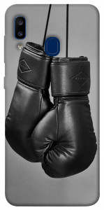Чехол Черные боксерские перчатки для Galaxy A20 (2019)