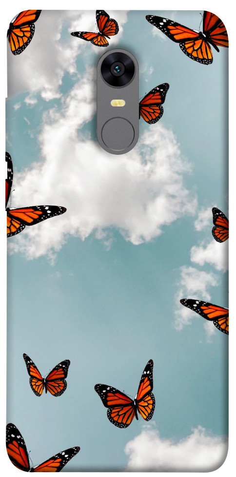 Чохол Summer butterfly для Xiaomi Redmi Note 5 (Single Camera)
