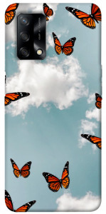 Чехол Summer butterfly для Oppo A74 4G