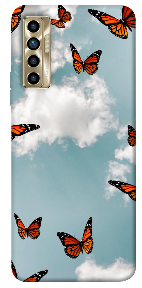 Чохол Summer butterfly для TECNO Camon 17P