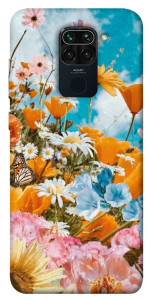 Чехол Летние цветы для Xiaomi Redmi Note 9