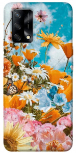 Чехол Летние цветы для Oppo A74 4G