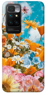Чехол Летние цветы для Xiaomi Redmi 10