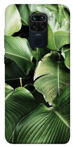 Чехол Тропическая листва для Xiaomi Redmi Note 9