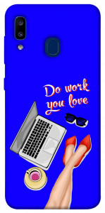 Чехол Do work you love для Galaxy A20 (2019)