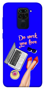 Чехол Do work you love для Xiaomi Redmi Note 9