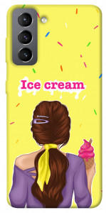 Чехол Ice cream girl для Galaxy S21 FE