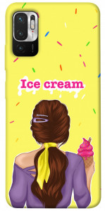 Чехол Ice cream girl для Xiaomi Redmi Note 10 5G